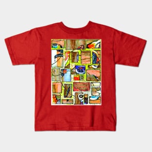 Granny s Things with Text Abstracted Kids T-Shirt